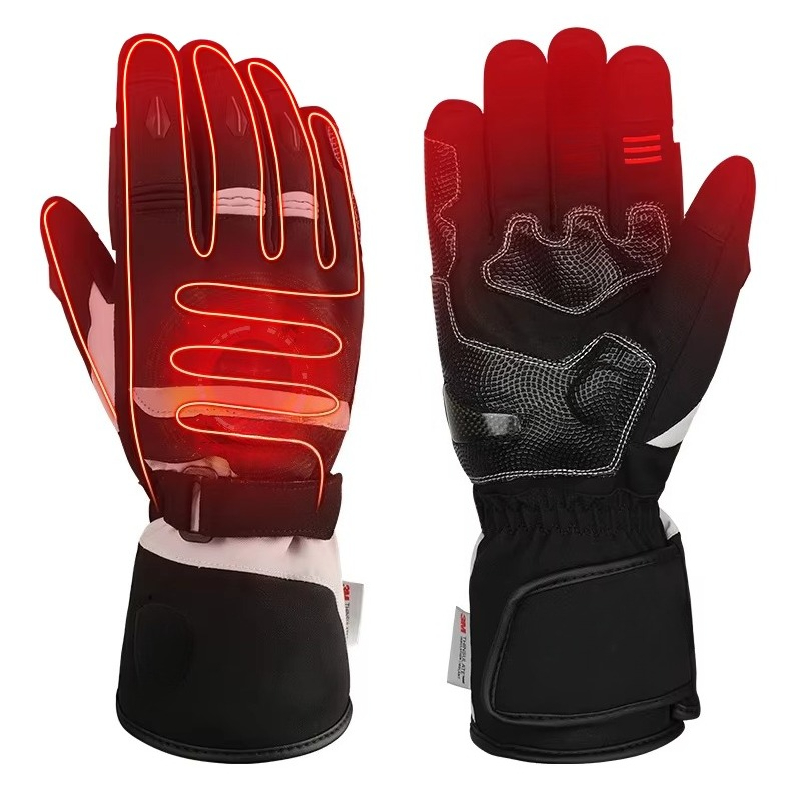 Heated Gloves Electric - قفازات دراجات نارية شتوية مدفأة تعمل